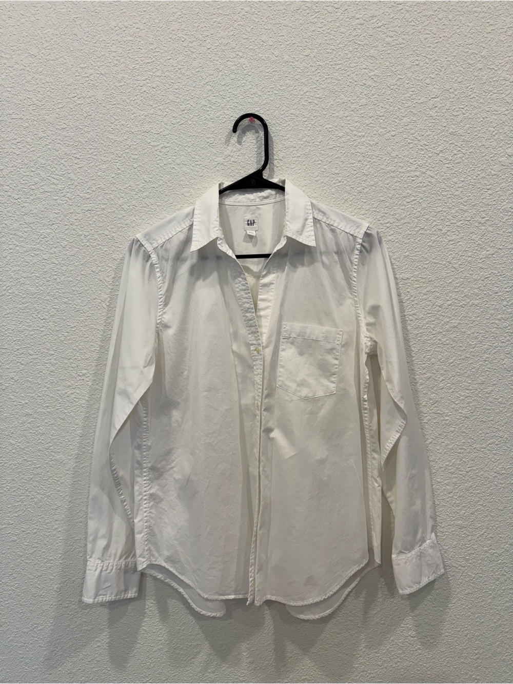 GAP Women’s White Button Down Shirt Size S Classic Long Sleeve